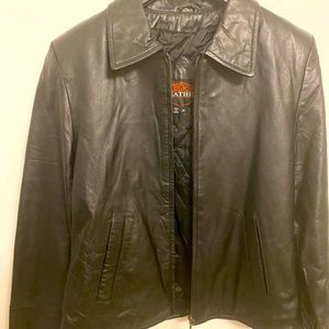 Lucky brand leather jacket Medium